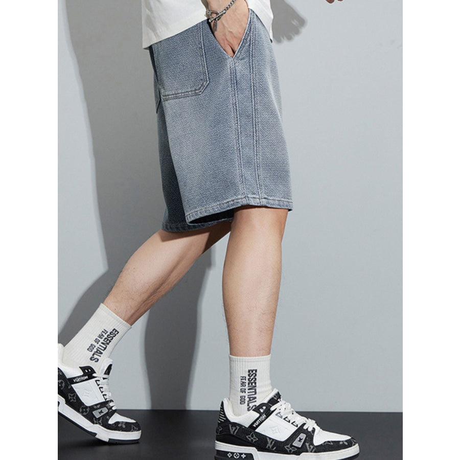 Men’s Full Size Casual Loose Fit Denim Shorts Plus Size Apparel and Accessories