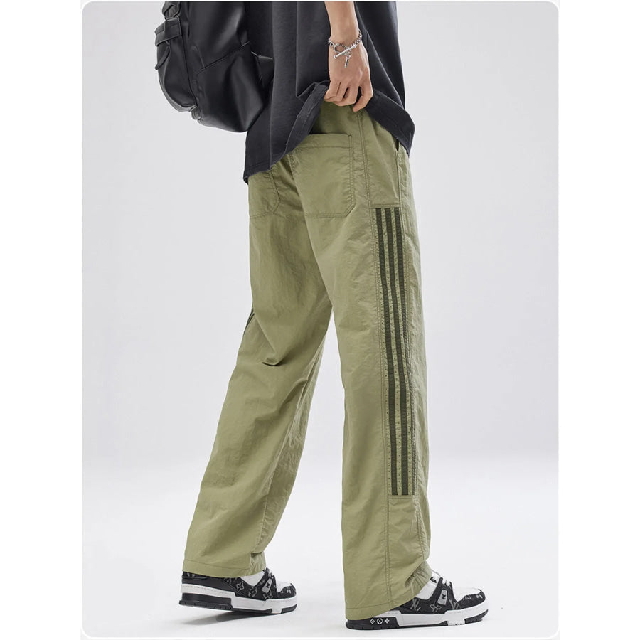 Men’s Full Size Casual Loose Fit Drawstring Pants Plus Size Apparel and Accessories
