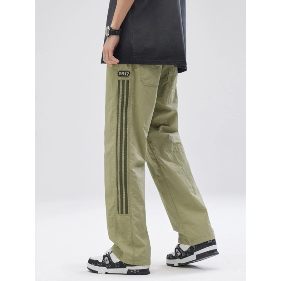 Men’s Full Size Casual Loose Fit Drawstring Pants Plus Size Sage / S Apparel and Accessories