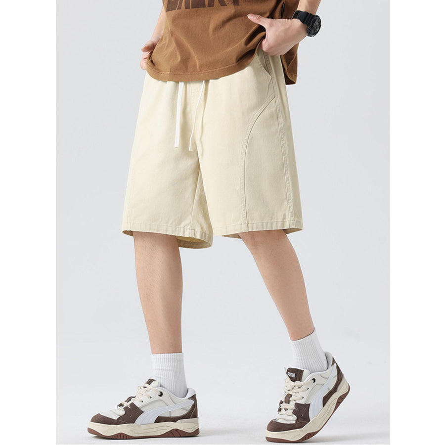 Men’s Full Size Casual Loose-Fit Drawstring Shorts Plus Size Apparel and Accessories