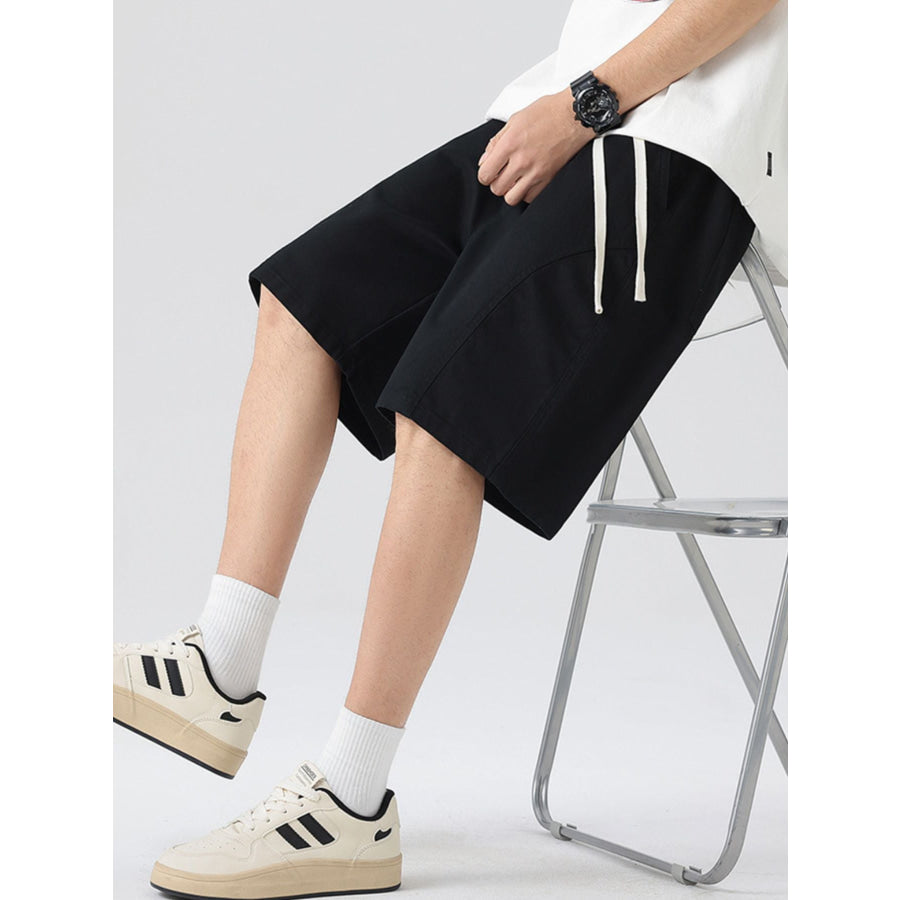 Men’s Full Size Casual Loose-Fit Drawstring Shorts Plus Size Apparel and Accessories