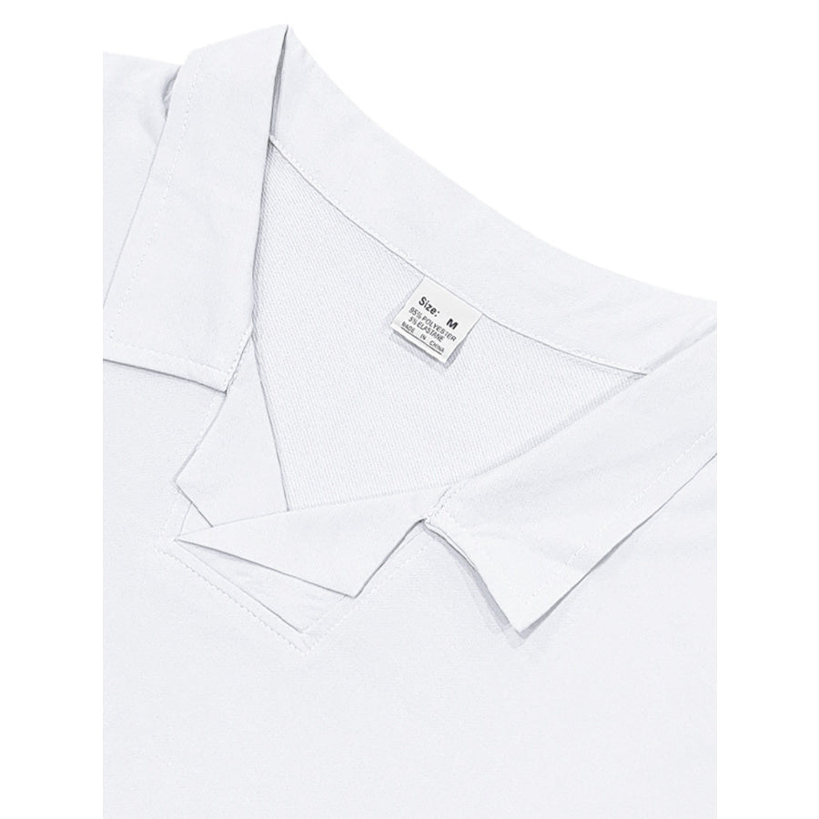 Men’s Full Size Casual Short Sleeve Polo Plus Size Apparel and Accessories