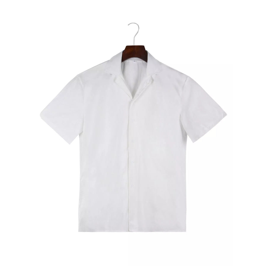Men’s Full Size Casual Short-Sleeve Shirt Plus SIze Apparel and Accessories