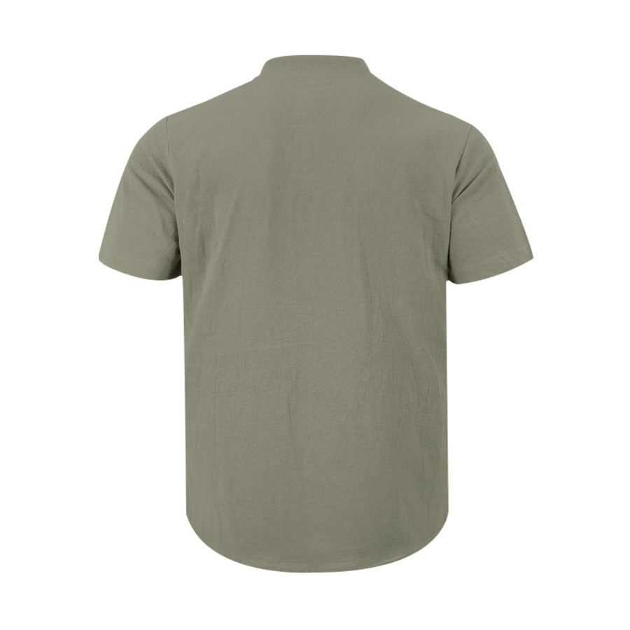 Men’s Full Size Casual Short Sleeve Shirt Plus Size Apparel and Accessories
