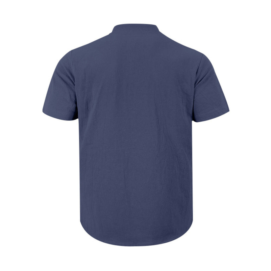 Men’s Full Size Casual Short Sleeve Shirt Plus Size Apparel and Accessories
