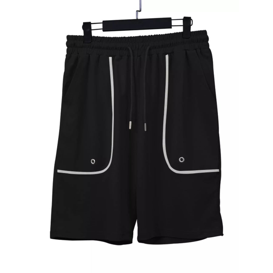 Men’s Full Size Casual Short Sleeve T-Shirt and Shorts Set Plus Size Apparel and Accessories