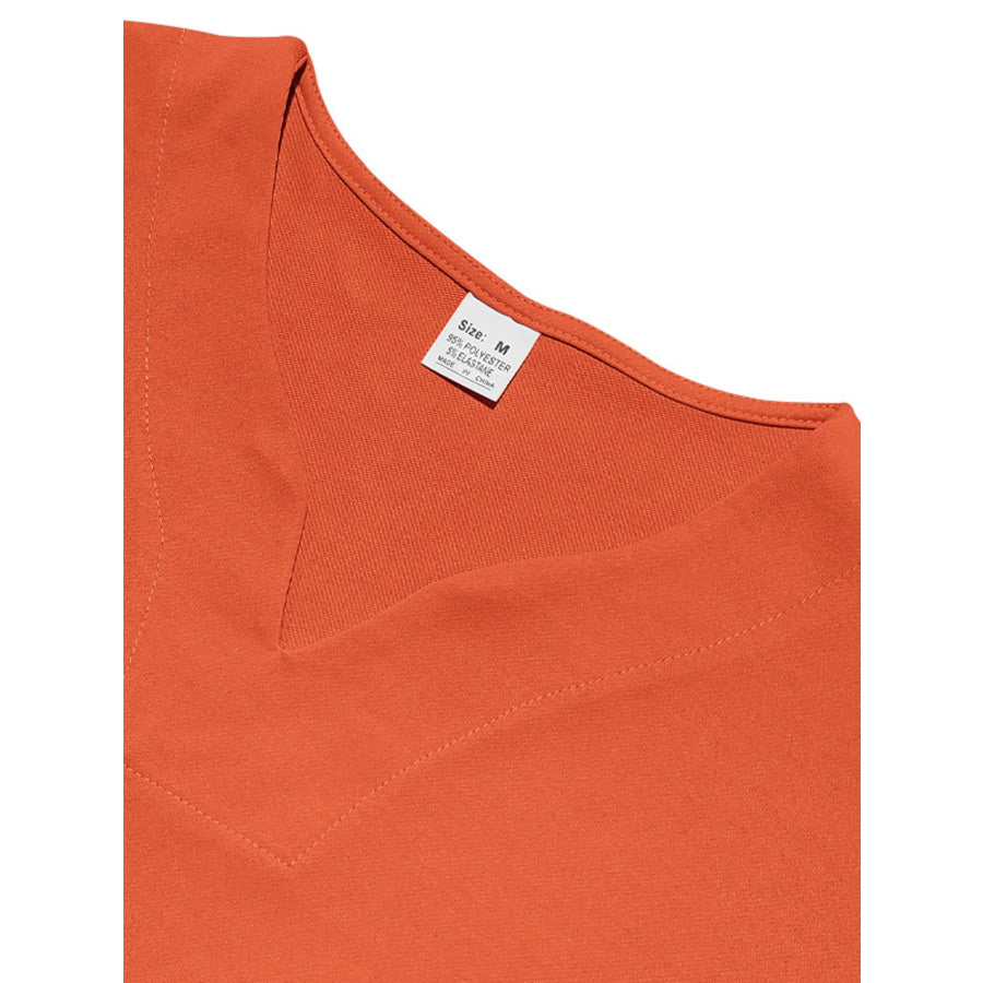 Men’s Full Size Casual V-Neck Short Sleeve T-Shirt Plus Size Apparel and Accessories