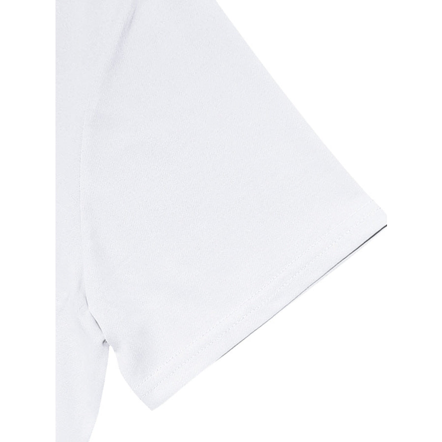 Men’s Full Size Casual V-Neck Short Sleeve T-Shirt Plus Size Apparel and Accessories