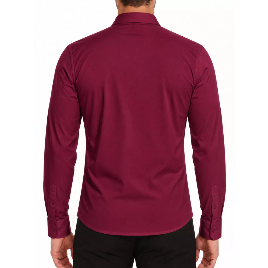 Men’s Full Size Classic Crisp Long-Sleeve Shirt Plus Apparel and Accessories