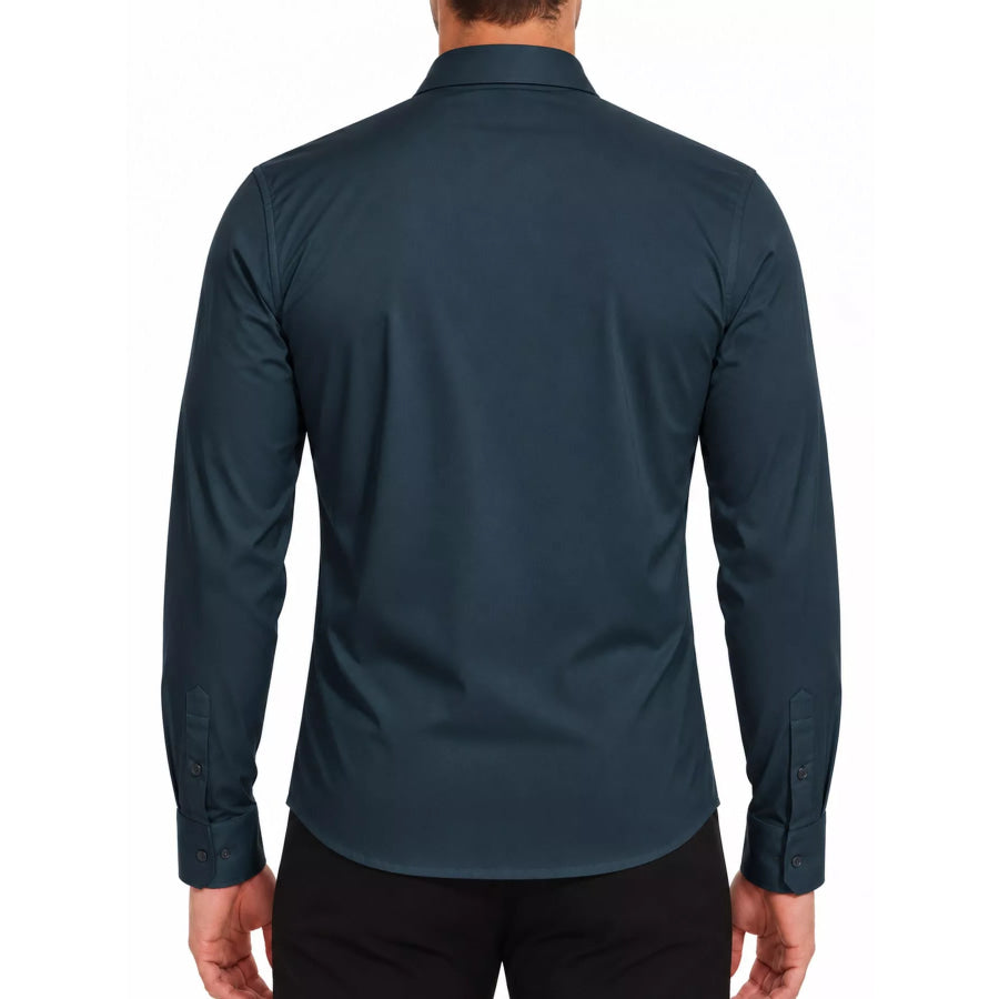 Men’s Full Size Classic Crisp Long-Sleeve Shirt Plus Apparel and Accessories
