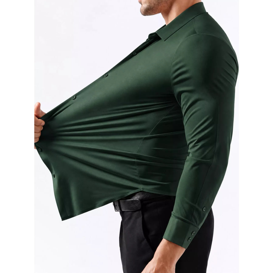 Men’s Full Size Classic Crisp Long-Sleeve Shirt Plus Apparel and Accessories