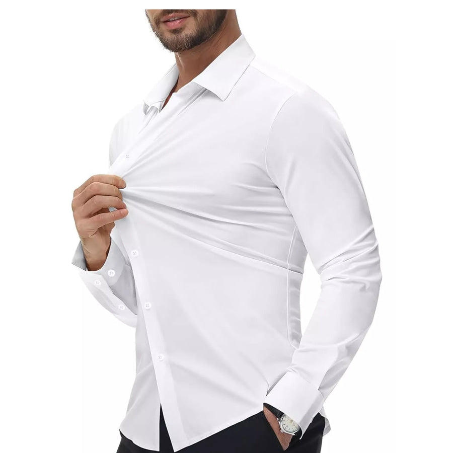 Men’s Full Size Classic Crisp Long-Sleeve Shirt Plus Apparel and Accessories