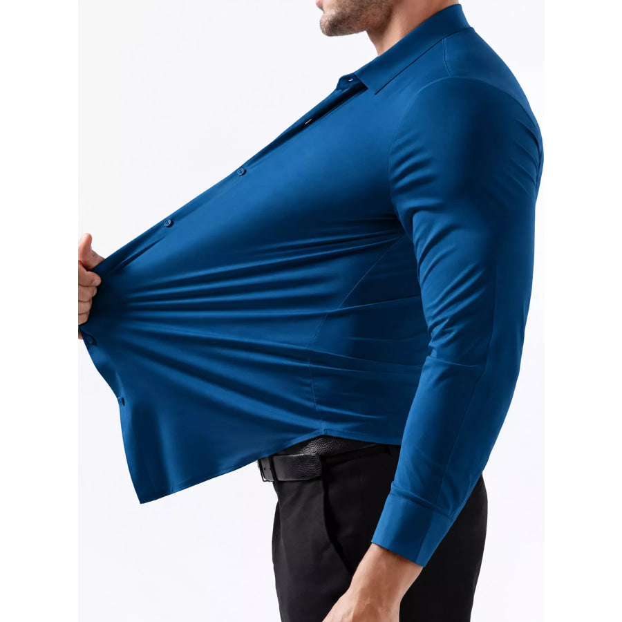 Men’s Full Size Classic Crisp Long-Sleeve Shirt Plus Apparel and Accessories