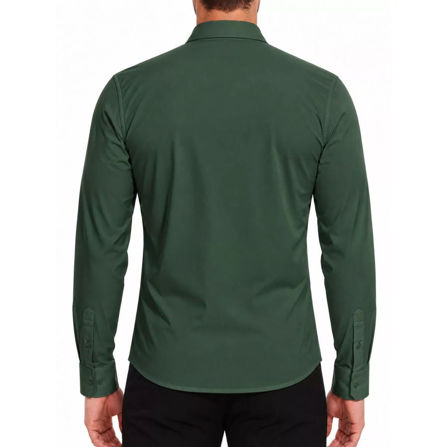 Men’s Full Size Classic Crisp Long-Sleeve Shirt Plus Apparel and Accessories
