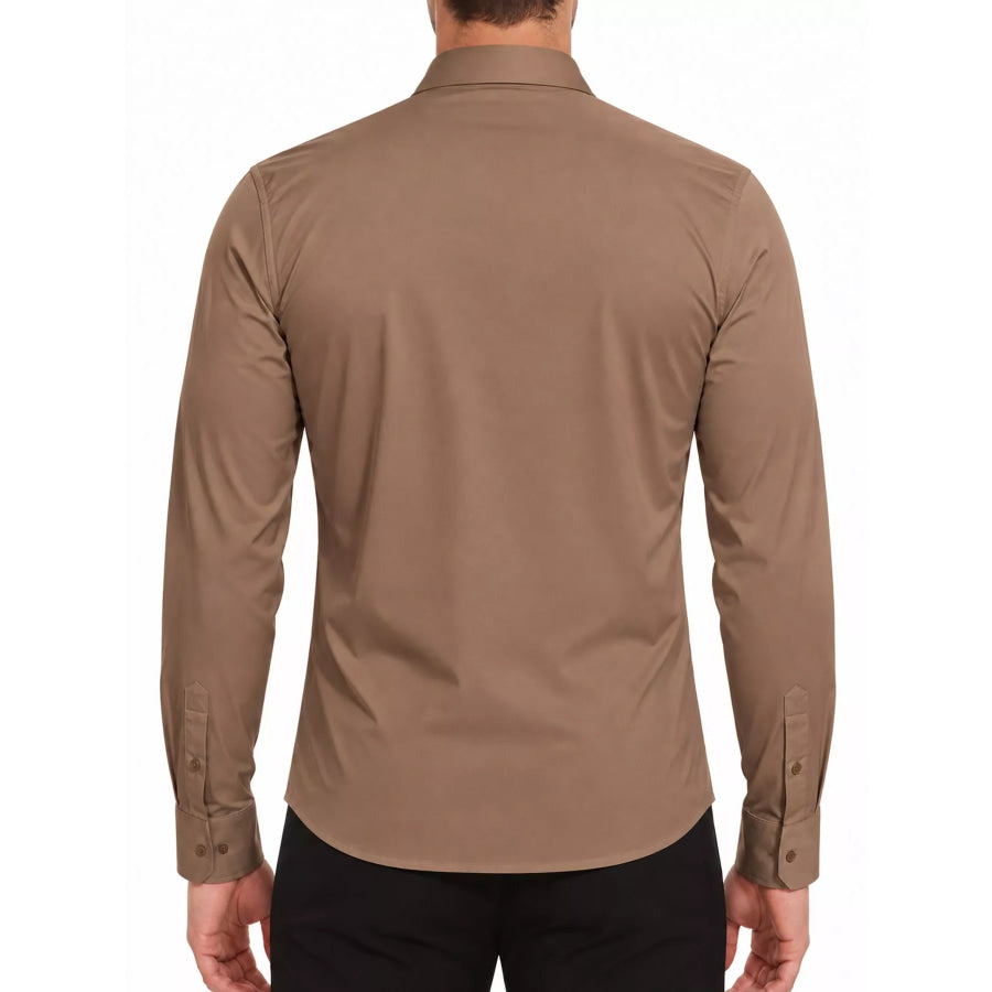 Men’s Full Size Classic Crisp Long-Sleeve Shirt Plus Apparel and Accessories