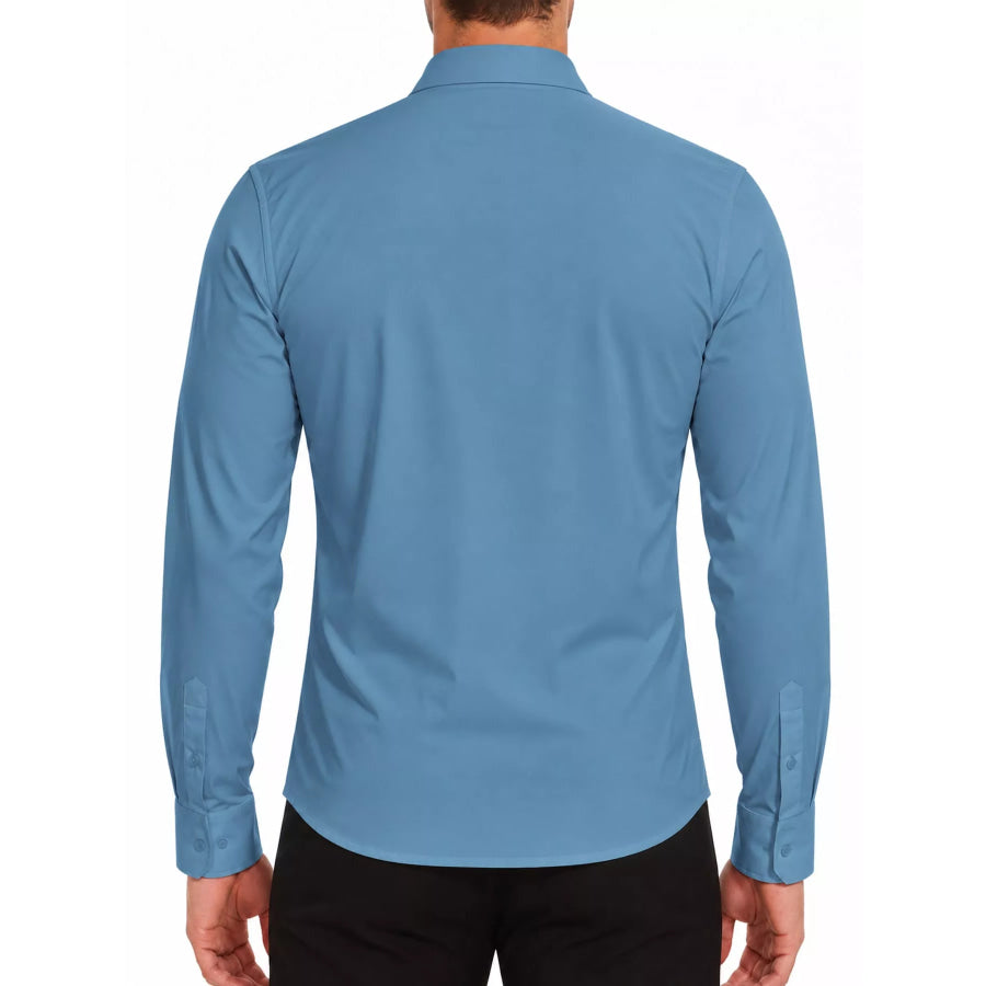 Men’s Full Size Classic Crisp Long-Sleeve Shirt Plus Apparel and Accessories