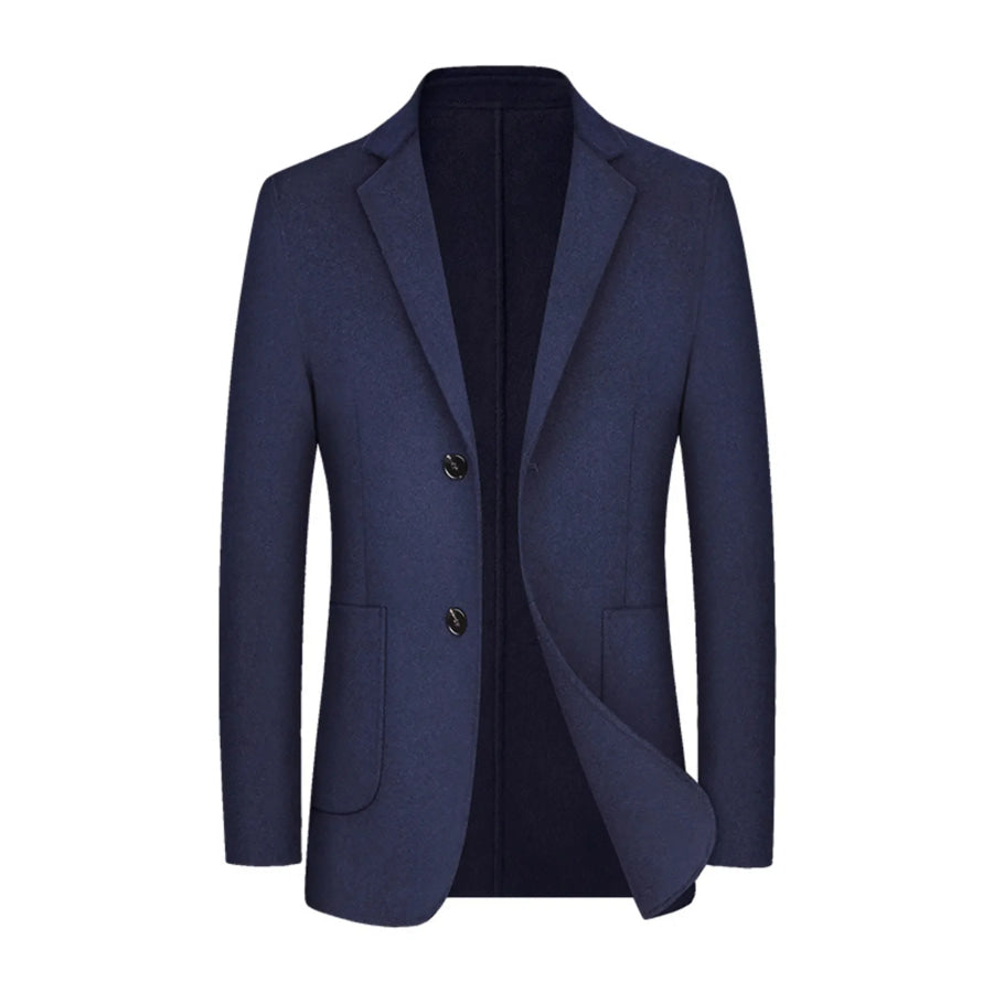 Men’s Full Size Classic Fit Button Up Blazer Plus Size Navy / S Apparel and Accessories