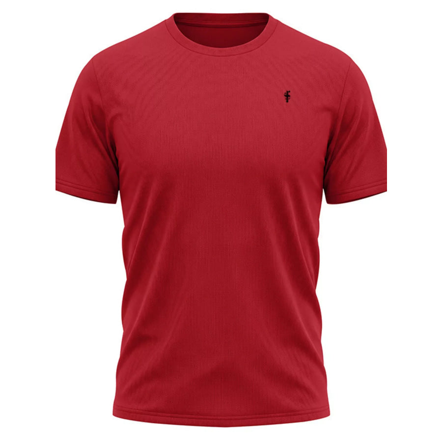 Men’s Full Size Classic Fit Crew Neck T-Shirt Plus Size Red / S Apparel and Accessories