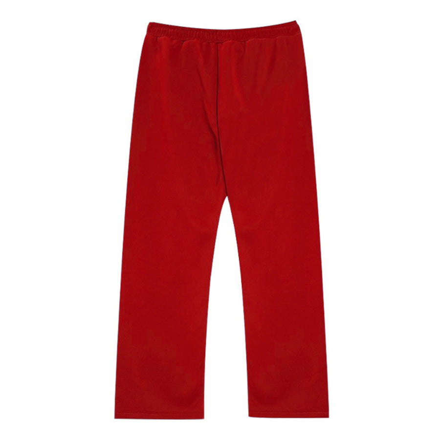 Men’s Full Size Color Block Drawstring Casual Pants Plus Size Apparel and Accessories