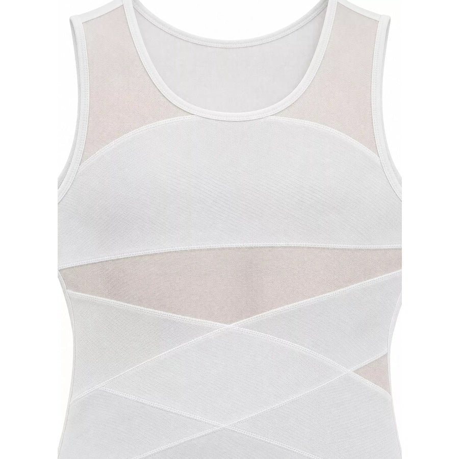 Men’s Full Size Crew Neck Mesh Tank Top Plus Apparel and Accessories