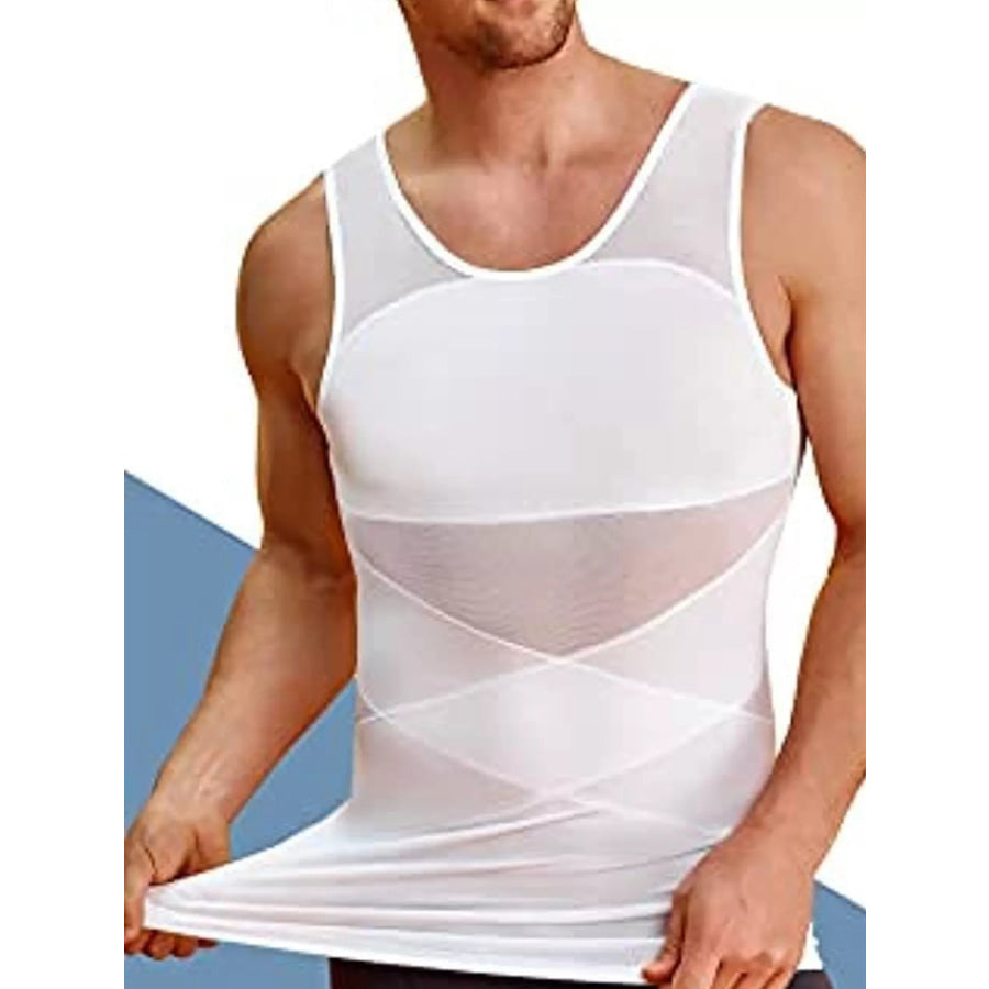 Men’s Full Size Crew Neck Mesh Tank Top Plus Apparel and Accessories