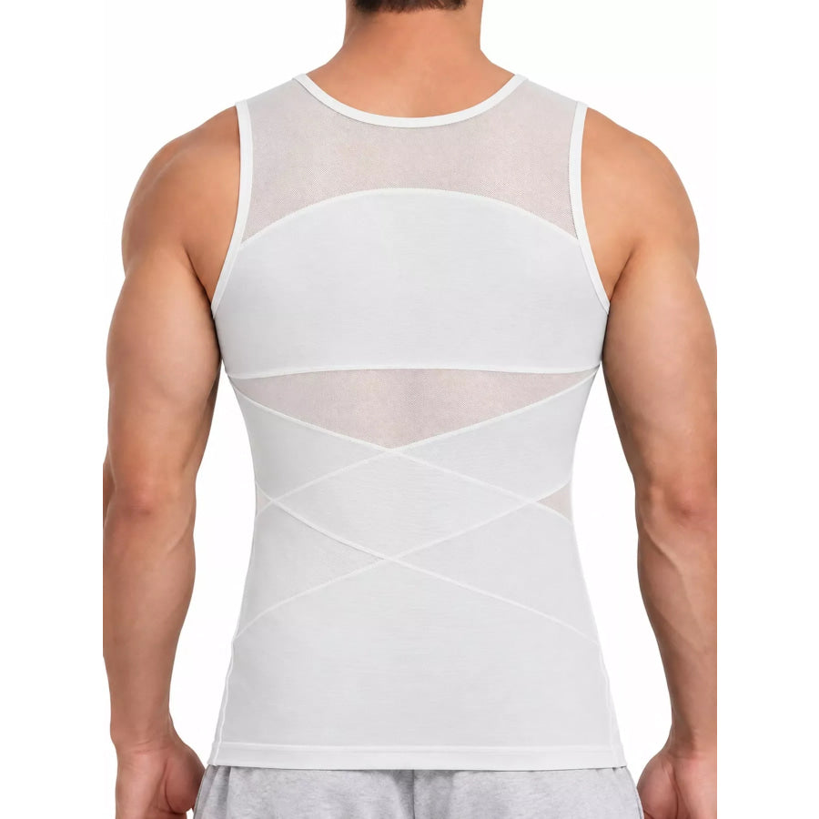 Men’s Full Size Crew Neck Mesh Tank Top Plus Apparel and Accessories