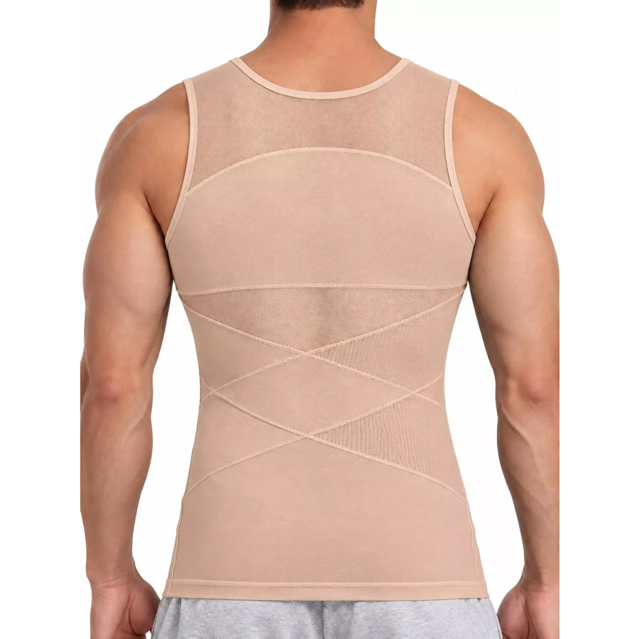 Men’s Full Size Crew Neck Mesh Tank Top Plus Apparel and Accessories