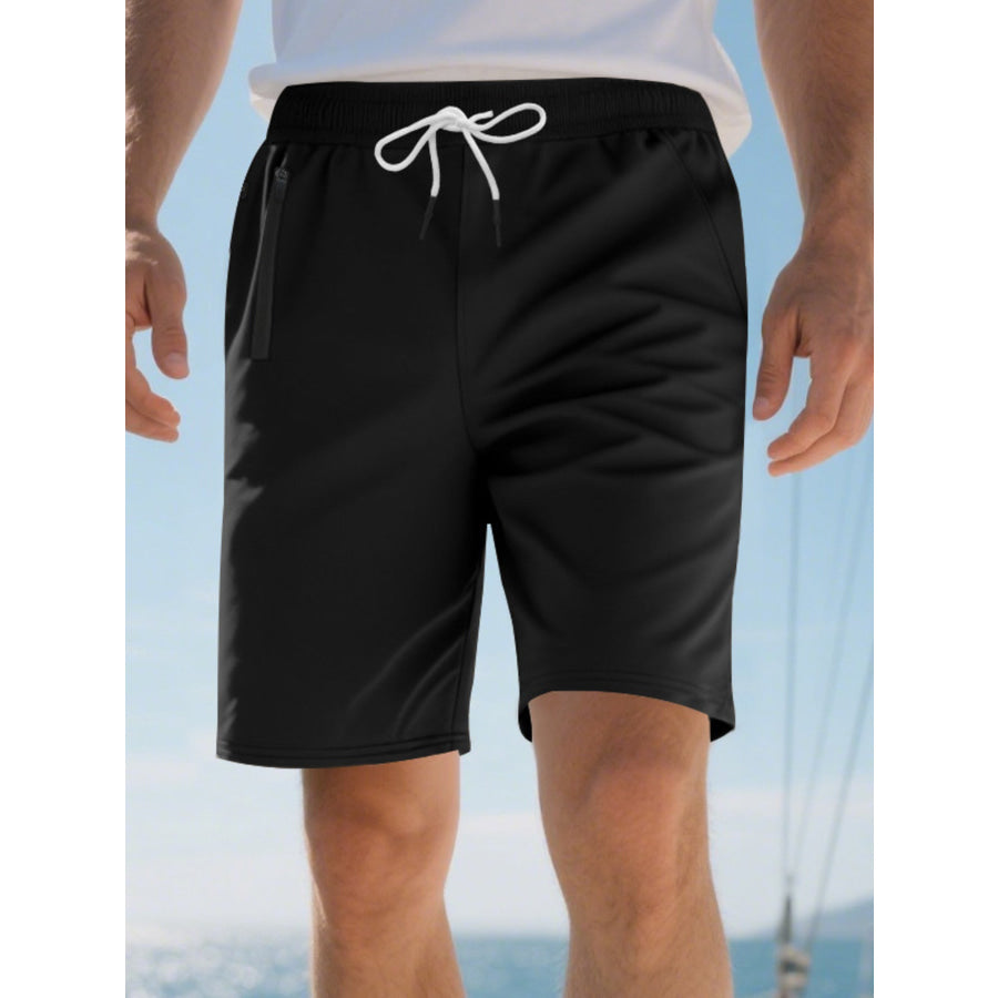 Men’s Full Size Drawstring Casual Shorts Plus Size Apparel and Accessories