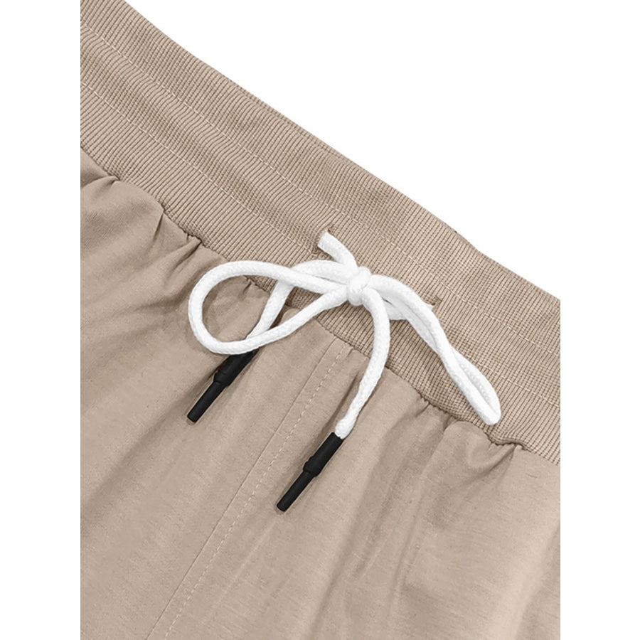 Men’s Full Size Drawstring Casual Shorts Plus Size Apparel and Accessories