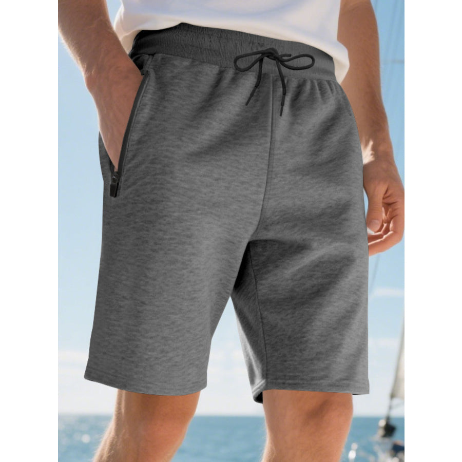 Men’s Full Size Drawstring Casual Shorts Plus Size Apparel and Accessories