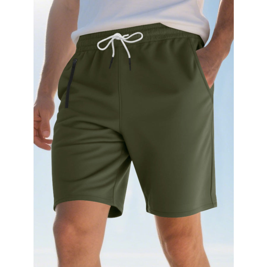 Men’s Full Size Drawstring Casual Shorts Plus Size Apparel and Accessories
