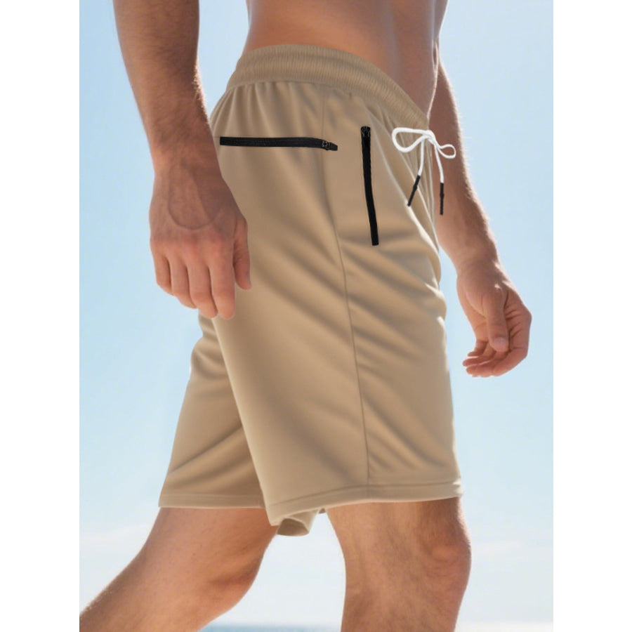 Men’s Full Size Drawstring Casual Shorts Plus Size Apparel and Accessories