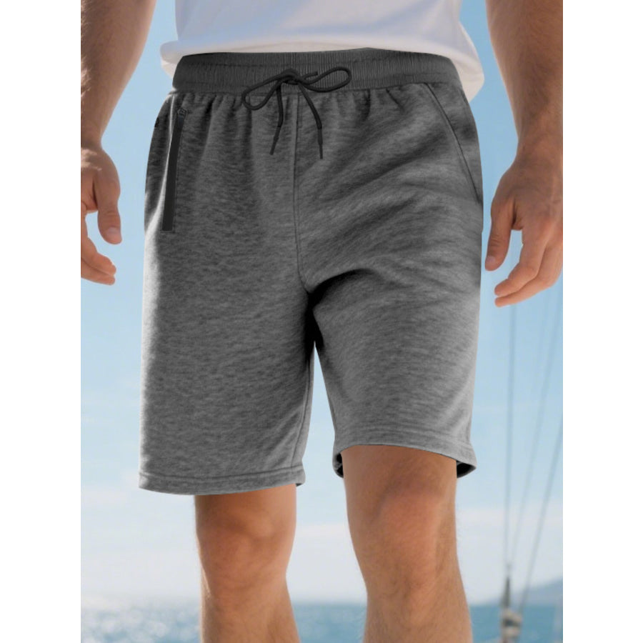 Men’s Full Size Drawstring Casual Shorts Plus Size Apparel and Accessories