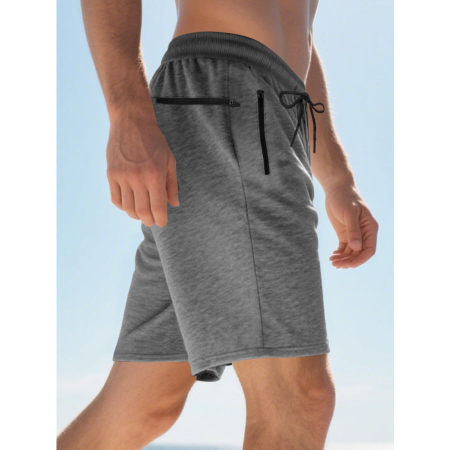 Men’s Full Size Drawstring Casual Shorts Plus Size Apparel and Accessories