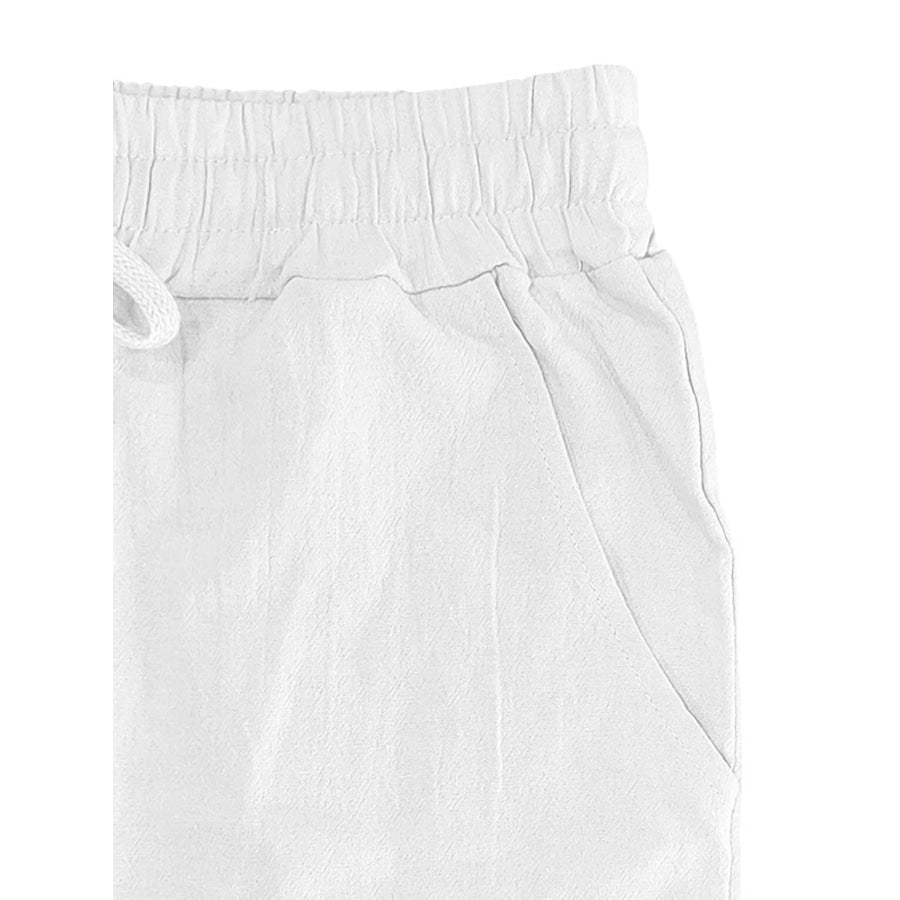 Men’s Full Size Drawstring Letter Casual Pants Plus Size Apparel and Accessories