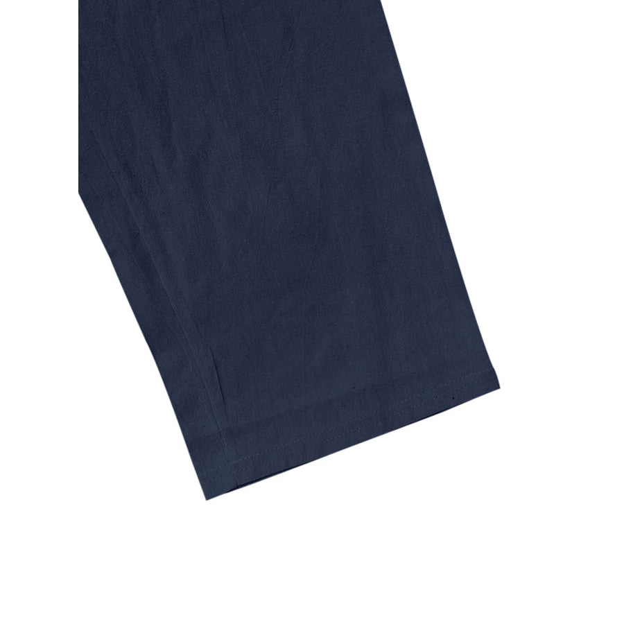 Men’s Full Size Drawstring Letter Casual Pants Plus Size Apparel and Accessories