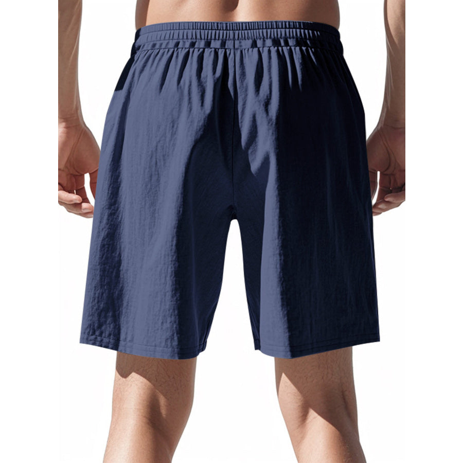 Men’s Full Size Drawstring Shorts with Pockets Plus Apparel and Accessories