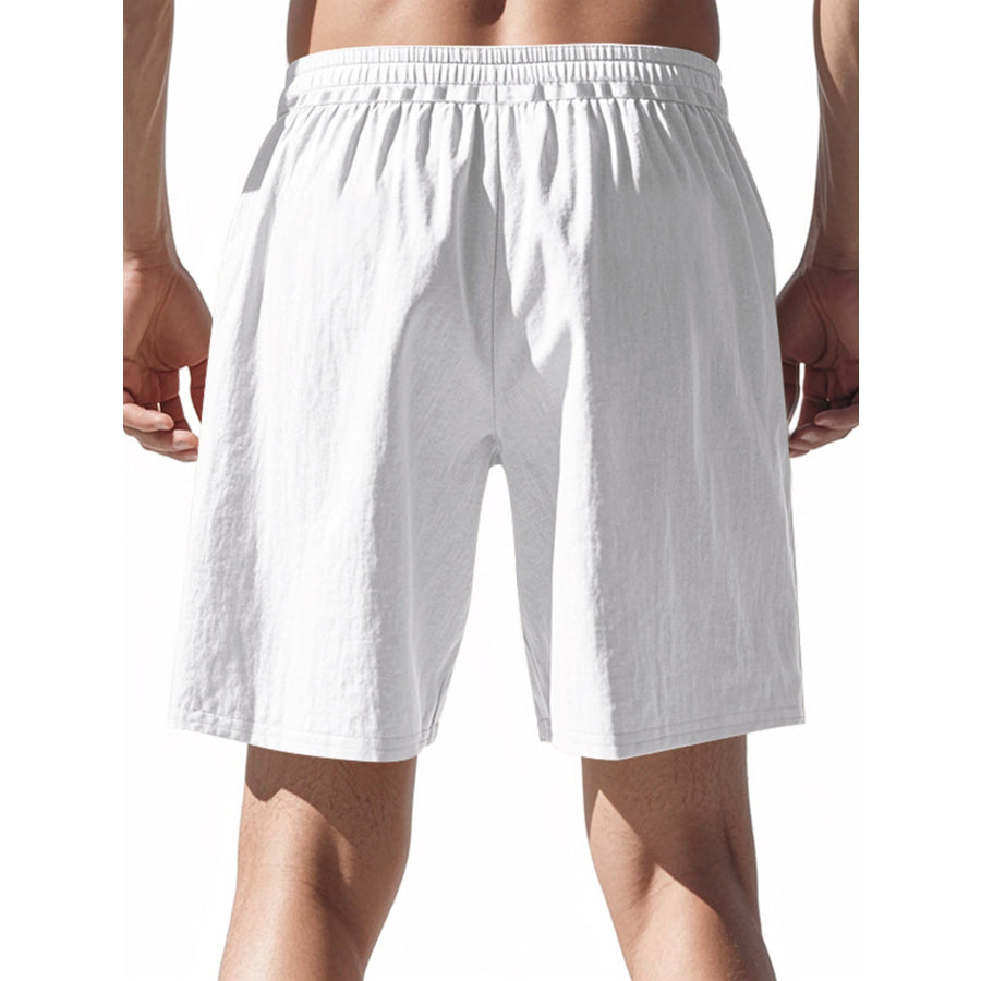 Men’s Full Size Drawstring Shorts with Pockets Plus Apparel and Accessories