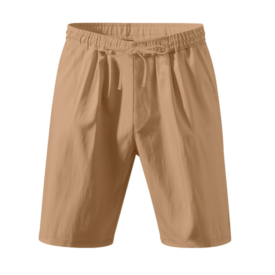 Men’s Full Size Drawstring Shorts with Pockets Plus Earthy Yellow / S Apparel and Accessories