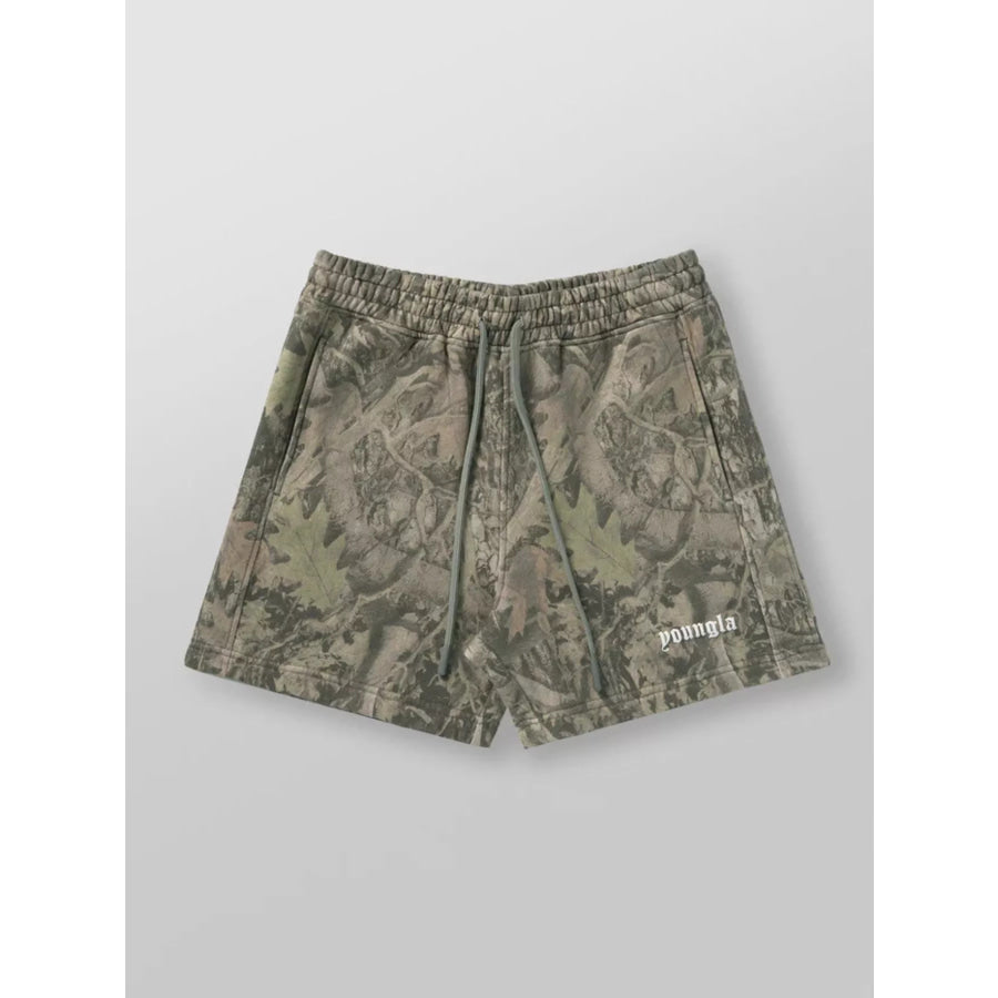 Men’s Full Size Drawstring Shorts with Pockets Plus Size Sage / S Apparel and Accessories