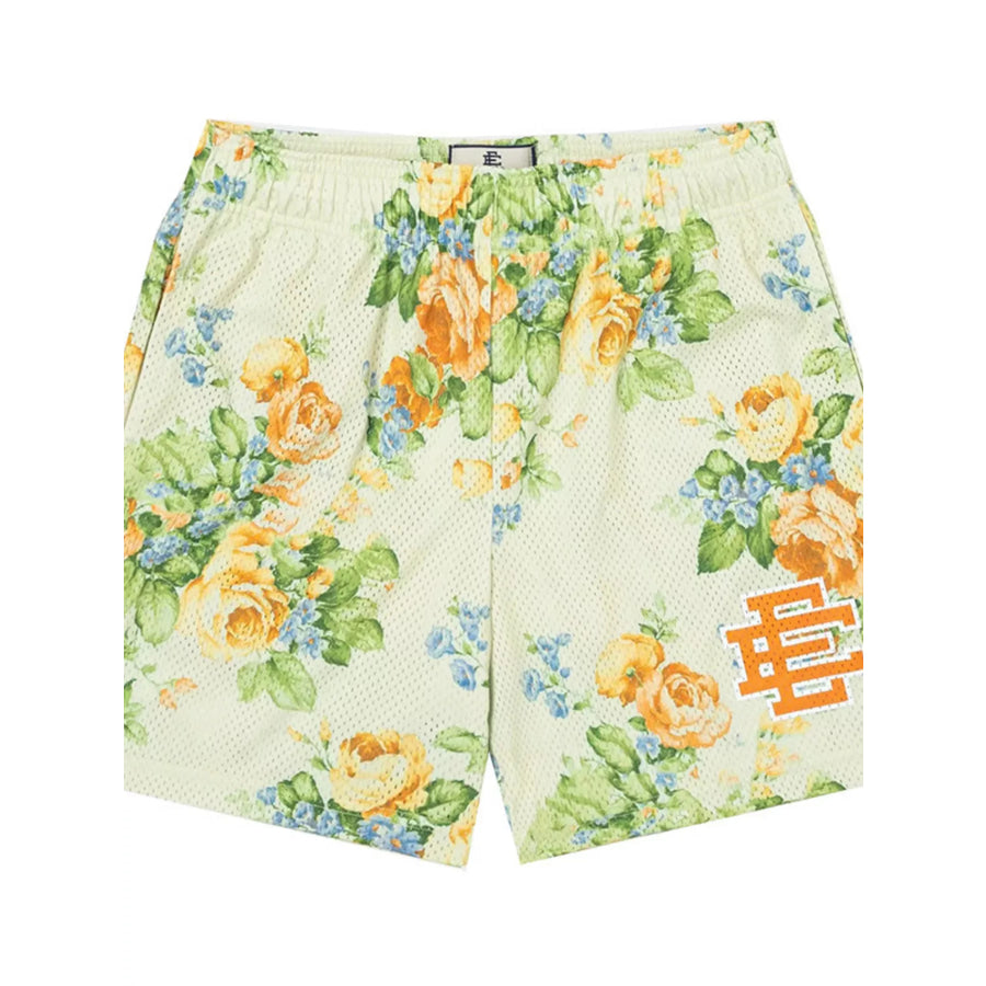 Men’s Full Size Elastic Waist Shorts Plus Size Lime / S Apparel and Accessories
