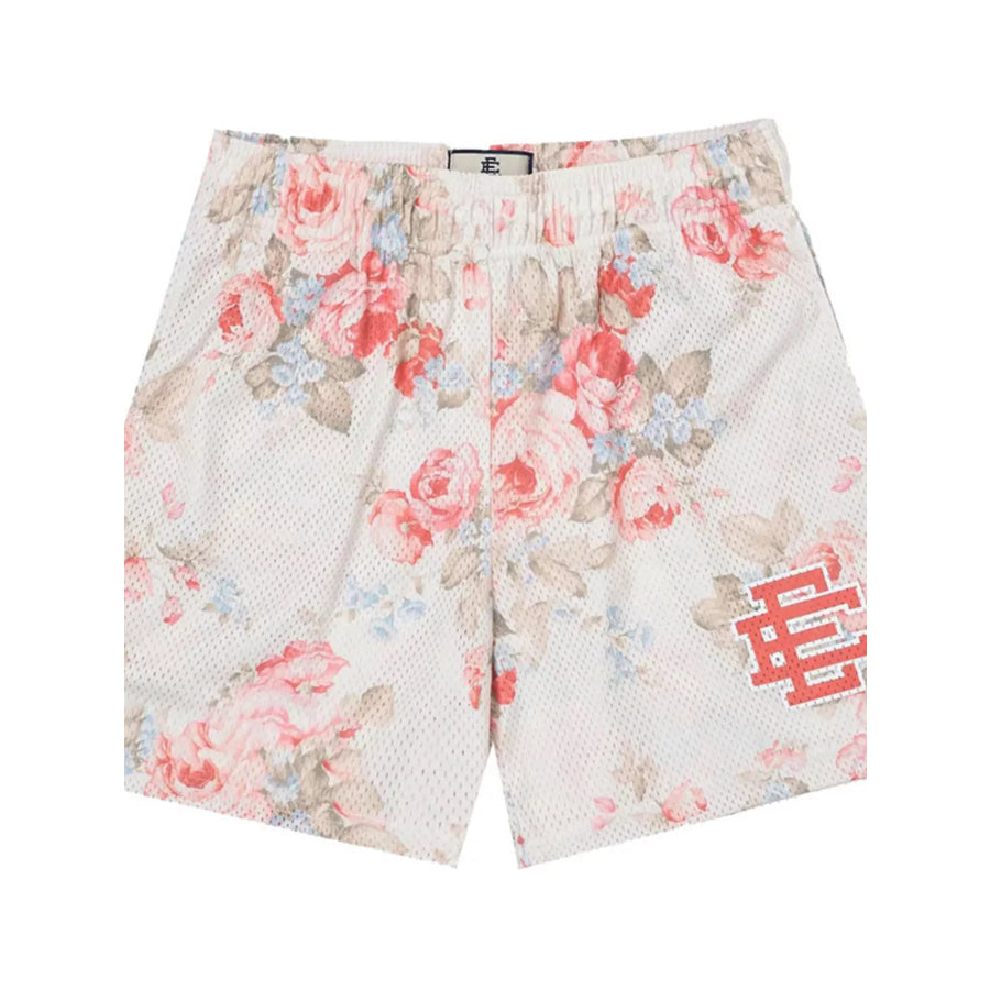 Men’s Full Size Elastic Waist Shorts Plus Size White / S Apparel and Accessories