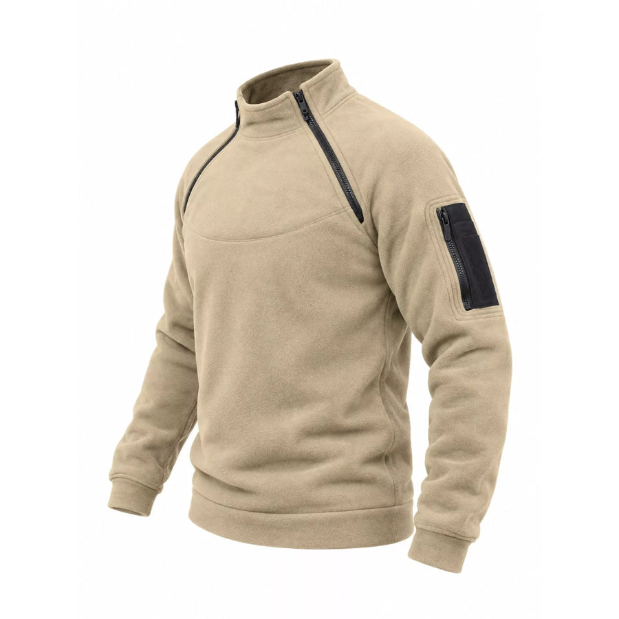 Men’s Full Size Fleece Sweatshirt with Dual Zipper Plus Apparel and Accessories
