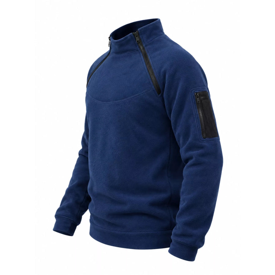 Men’s Full Size Fleece Sweatshirt with Dual Zipper Plus Apparel and Accessories