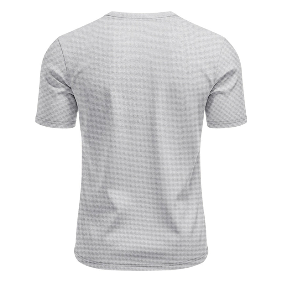 Men’s Full Size Lace-Up Neck T-Shirt Plus Size Apparel and Accessories