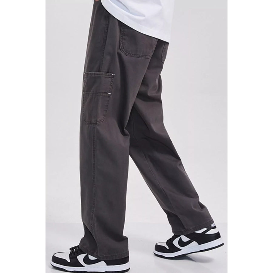 Men’s Full Size Loose Fit Cargo Pants Plus Size Apparel and Accessories