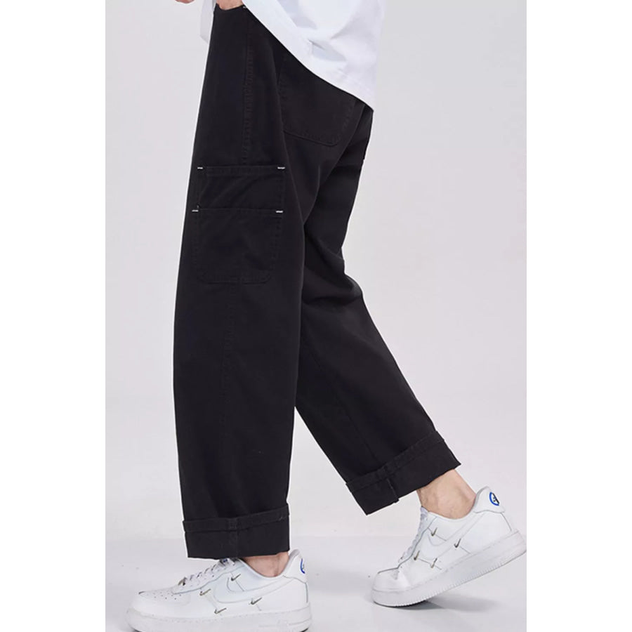 Men’s Full Size Loose Fit Cargo Pants Plus Size Apparel and Accessories