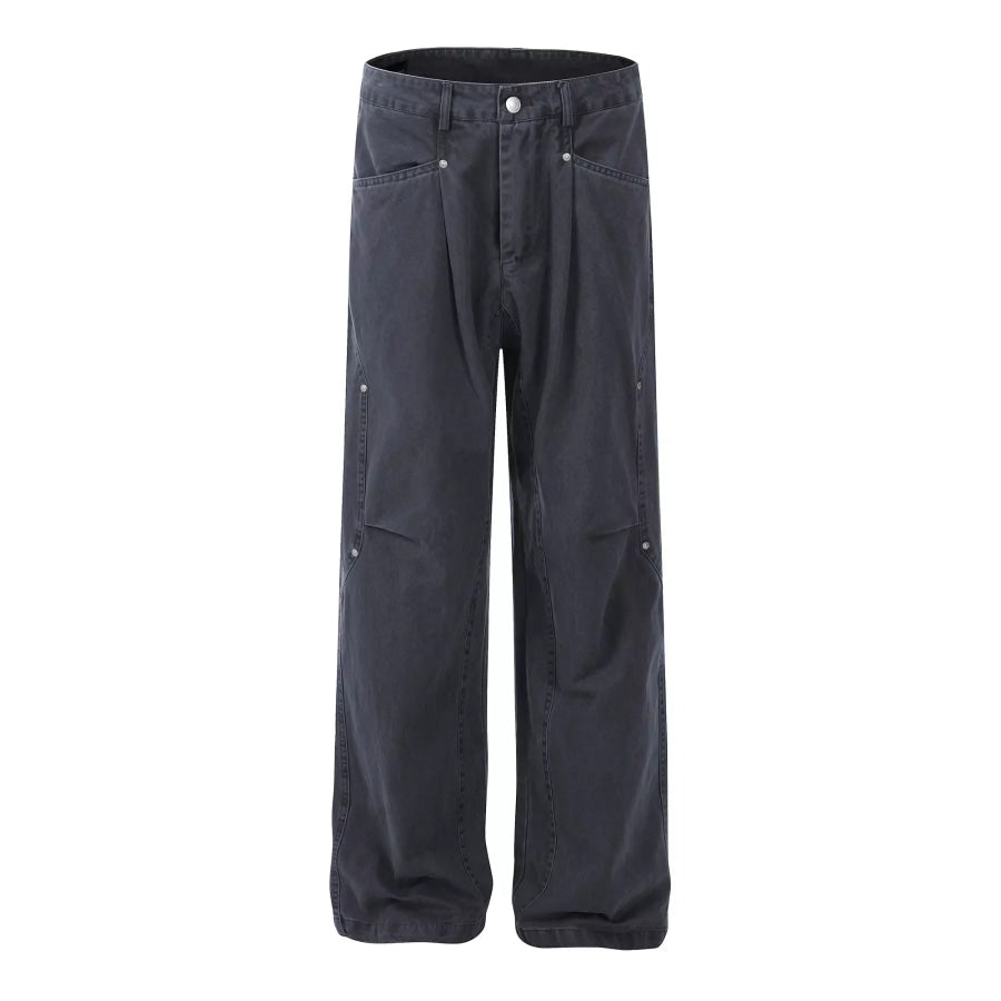 Men’s Full Size Loose Fit Pants Plus Size Gray / S Apparel and Accessories