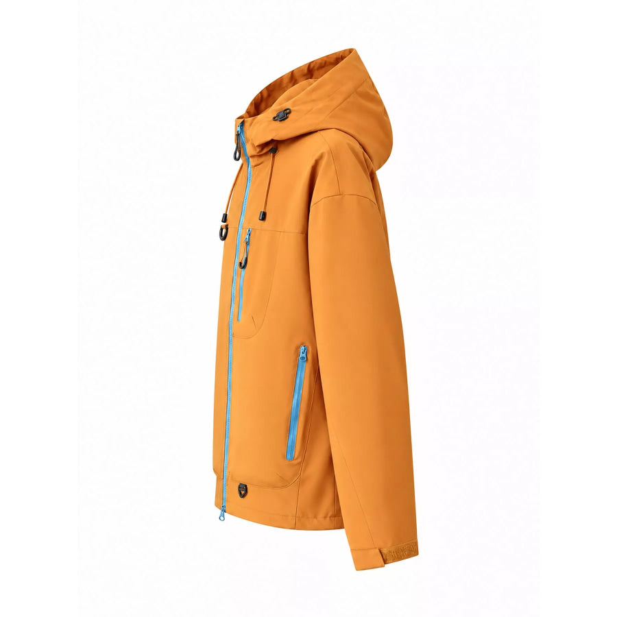 Men’s Full Size Multi Pockets Zip Up Jacket Plus Apparel and Accessories