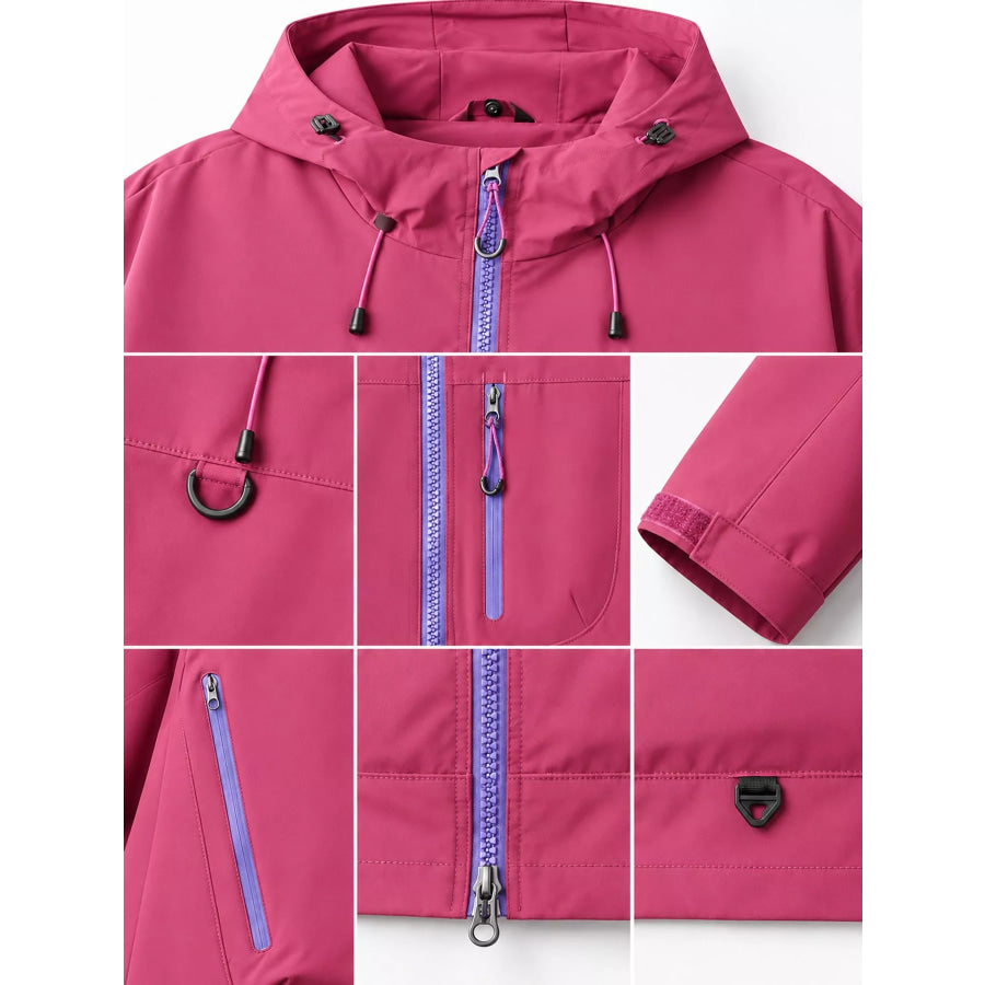 Men’s Full Size Multi Pockets Zip Up Jacket Plus Apparel and Accessories